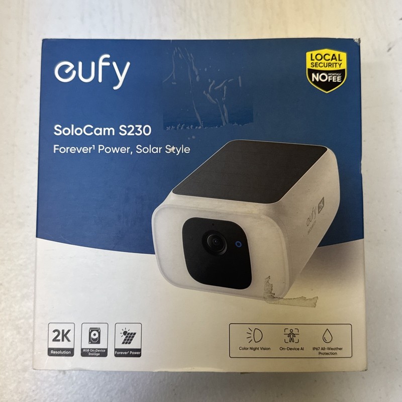 Eufy SoloCam S230, security camera, 2k resolution, color night vision