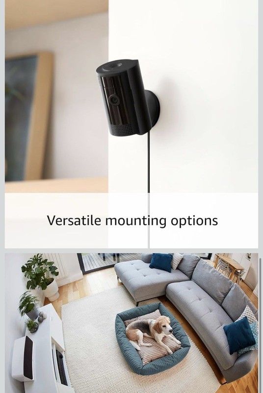 Ring Indoor Cam (2nd Gen), Black with Ring Pet Tag gallery