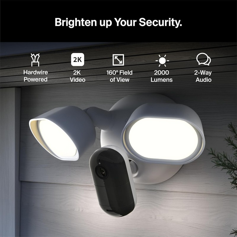 Arlo Wired Floodlight Camera Home Security Camera with 2K Video & HDR NEW IN BOX gallery
