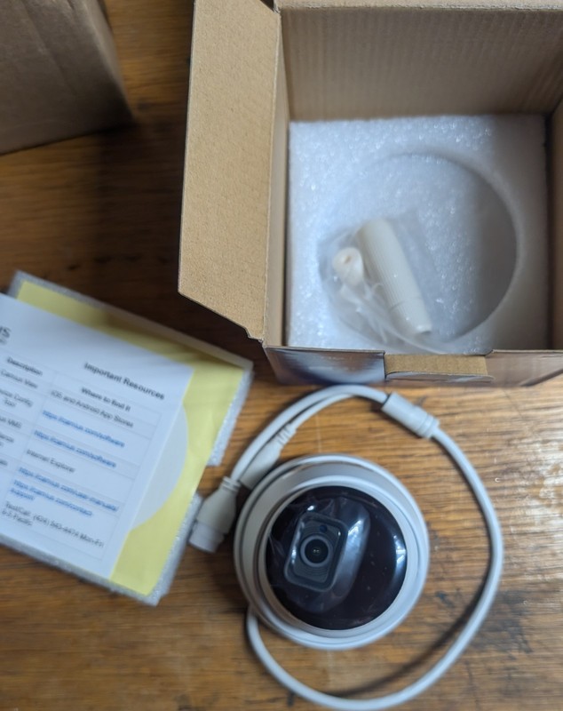 Camius POE indoor/outdoor Dome camera IRIS5R NEW in box 1 of 2 gallery