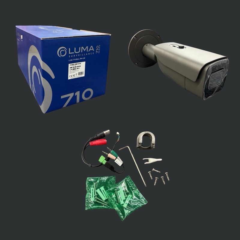 Luma 710 Series Bullet IP Camera- Gray (LUM-710-BUL-IPH-GR) gallery