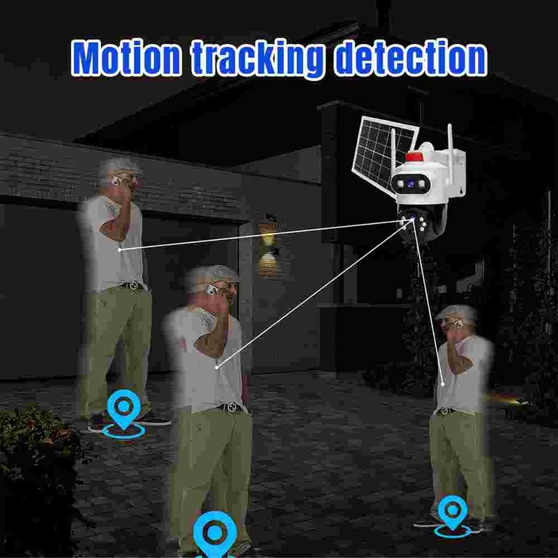 4MP Camara De Seguridad Solar Wifi Inalambrica Con Vision Nocturna Para Exterior gallery