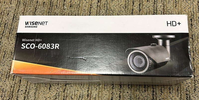 Hanwha SCO-6083RAN 2MP Analog HD+ Bullet IR Security Camera 3.2-10mm Lens