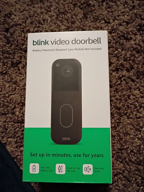 Blink Wireless Video Doorbell 2nd Gen Newest Model Black HD 2 Year battery Life