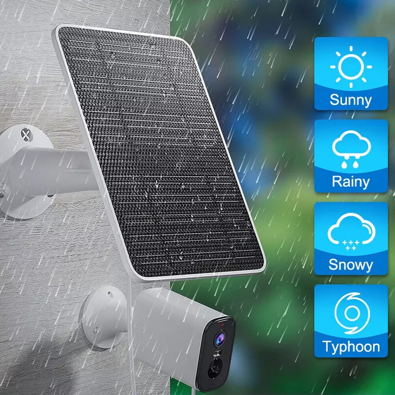 Universal Solar Battery Charger Panel for Ring Spotlight Stick Up Cam Cable gallery