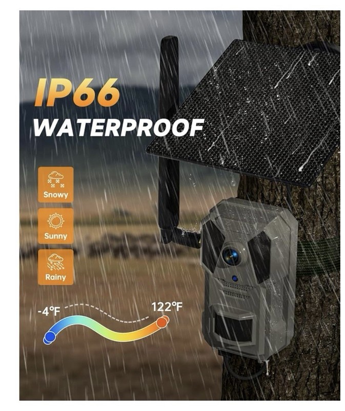 Wireless Trail Camera with Solar Panel—single Lens-brand New In The Box gallery