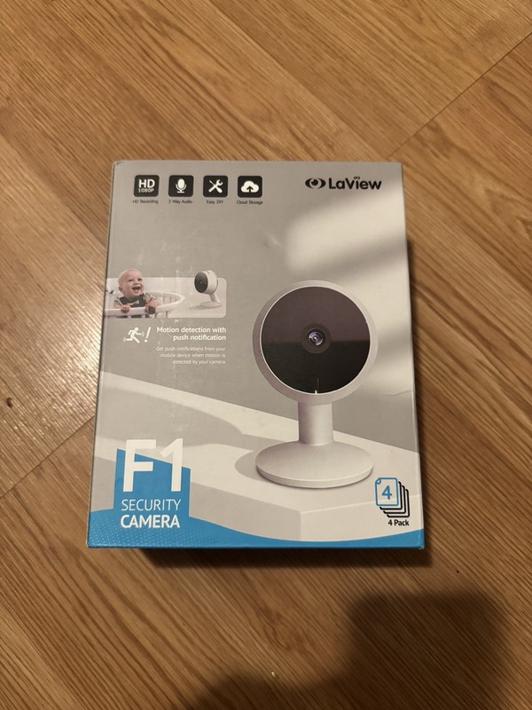 LaView F1 Security Camera 4-Pack 1080p White