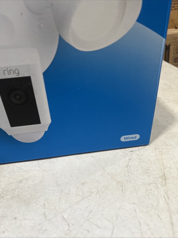 Ring Floodlight Cam Wired Plus Motion-Activated Camera 1080p White gallery