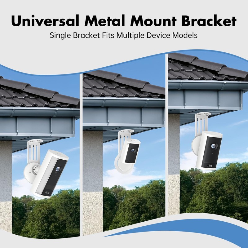 Ceiling Mount Adapter for Ring Camera, Metal Eave Mount Bracket for Ring Indo... gallery