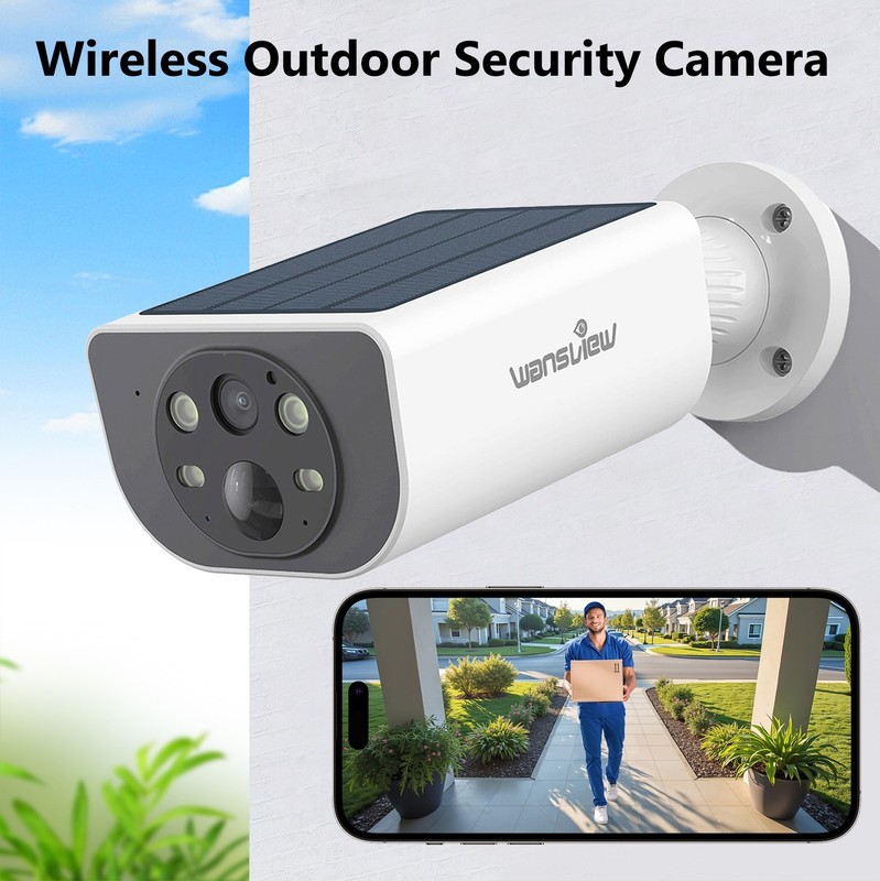 Wansview Home Security-2K Wireless Security Camera Outdoor AI Motion Detection