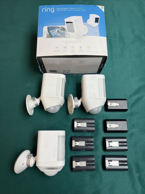 2 Ring Spotlight Cams & 1 Spotlight Cam Plus 3 Total Cameras