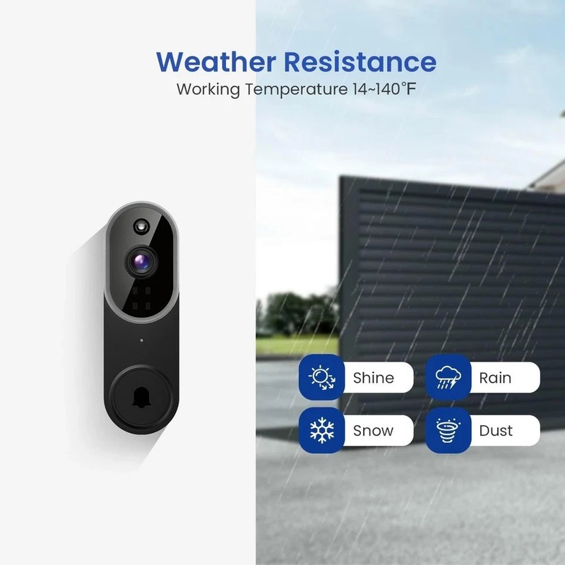 New Video Doorbell 1080p HD Camera WI-FI Night Vision Motion Detection Wireless gallery