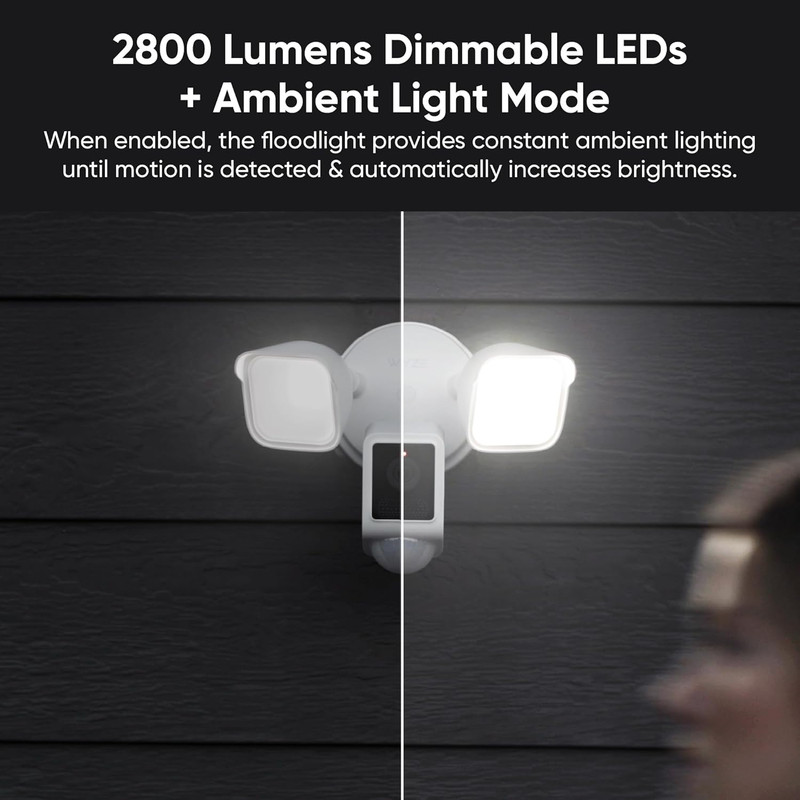 Floodlight Camera V2, Security Camera Outdoor, 2K HD with Color Night Vision, 28 gallery