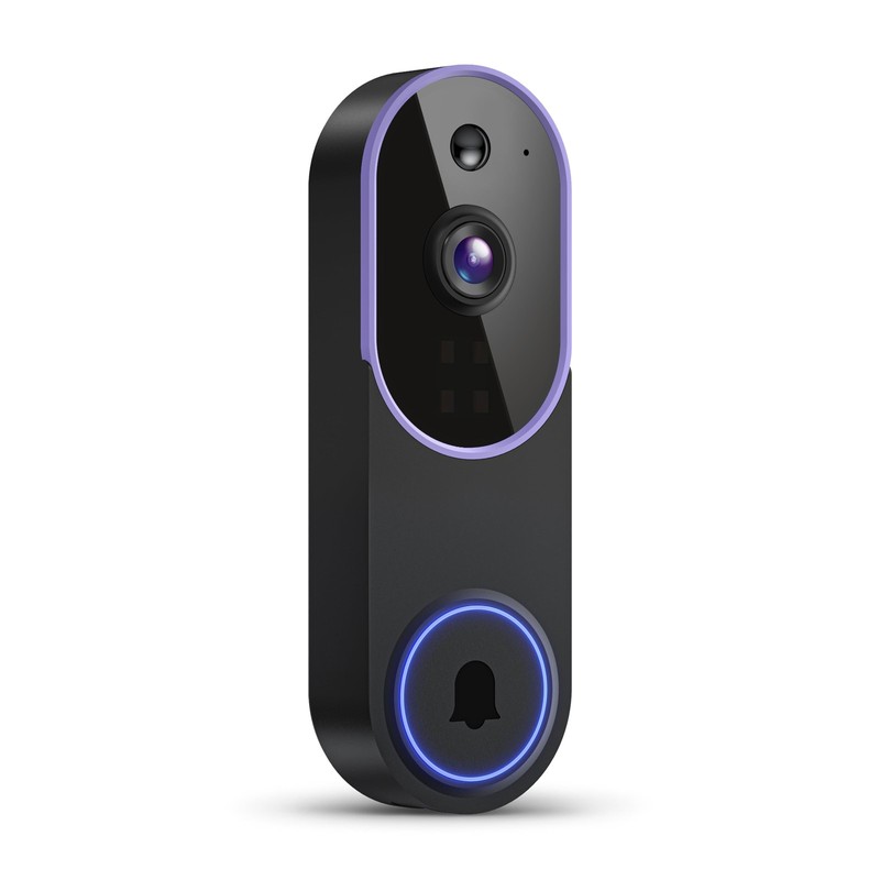 720P Indoor/Outdoor Battery Powered Smart Doorbell Security Camera, Night Vis...