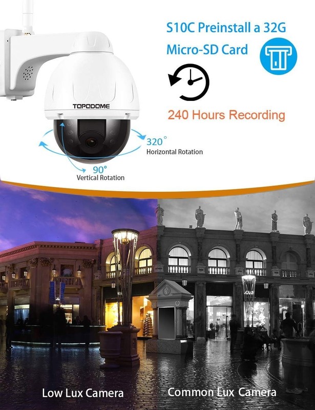 940nm RTSP PTZ Camera Outdoor WiFi for Home Security Human Tracking, Surveill... gallery