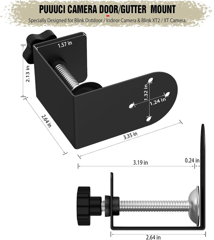 Door/Gutter Mount for Blink Indoor/Outdoor Camera(4Th/3Rd Gen) & Blink XT2/XT Ca gallery