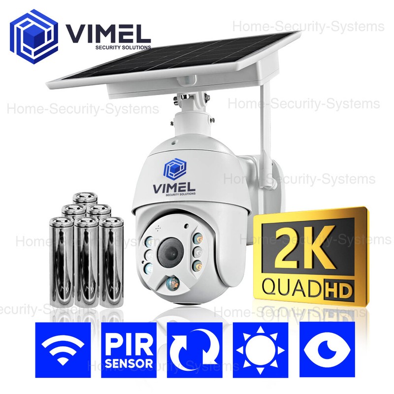 WIFI Solar Security Camera ULTRA HD 2K Powered WIFI Farm LIVE VIEW PTZ Remote