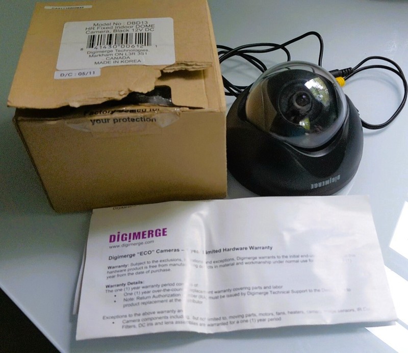 Digimerge Technologies DBD13 HR Fixed Indoor Dome Camera (Black) 480TVL 3 AXIS
