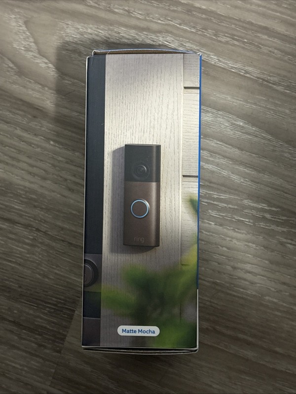 Ring Battery Doorbell Retinal 2K in Matte Mocha (2nd Gen) - New Sealed gallery