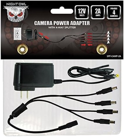 Night Owl SPF-CAMP-2A Camera Adapter with 4-Way Splitter - Power Up to 4 Cameras gallery