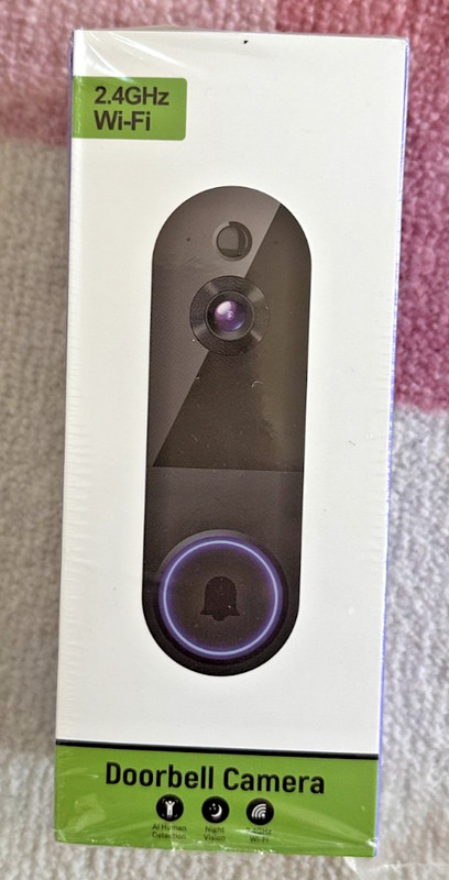 Wireless WiFi Video Doorbell Camera 2.4GHz HD Night Vision Motion Detection