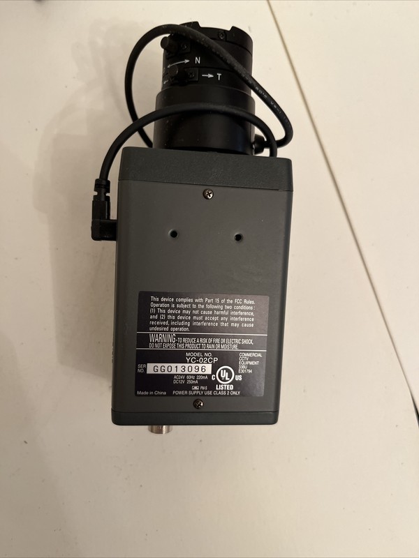 Checkpoint YC-02CP 3.5-8 mm Computer Lens Surveillance Security Camera Untested gallery