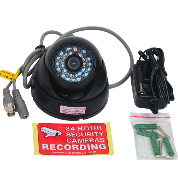 Security Dome Camera Color CCD Night Vision Outdoor Wide Angle Lens w/ Power bzf gallery
