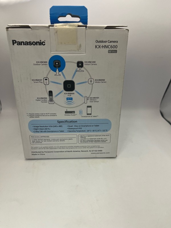 Panasonic KX-HNC600W Home Network System Outdoor Camera Resealed gallery
