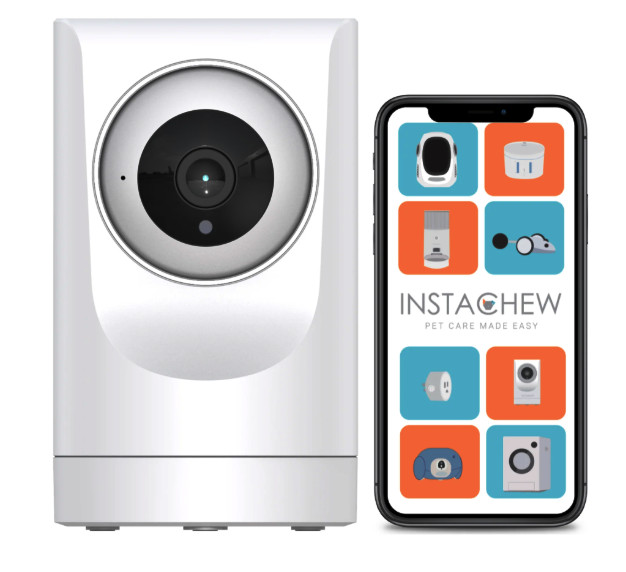 Instachew Purrsight 360° Smart Wireless Pet 1080p HD Video Camera 2-Way Audio Mo
