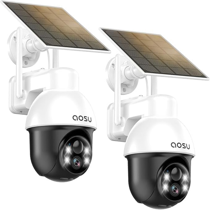 Solar Camera Security Outdoor – Security Cameras Wireless Outdoor with 360° Pano