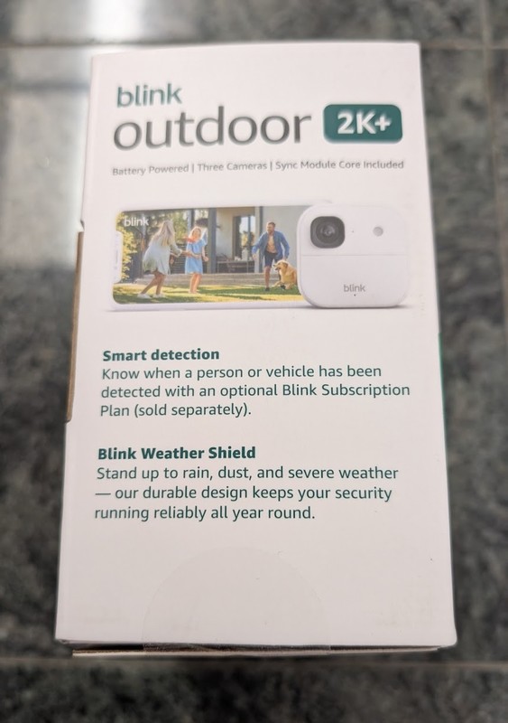 New BLINK OUTDOOR 2K+ WIRELESS SECURITY CAMERA 3 CAMERA SYSTEM with Sync Module gallery