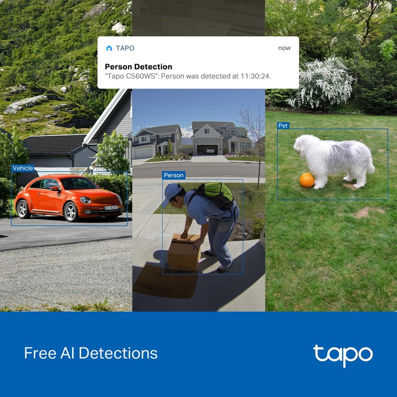 Tapo 4K 8MP Wired Pan/Tilt Outdoor Security Camera Free Person/Vehicle Detect & gallery