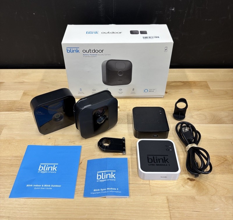 Blink Outdoor 3rd Gen 2 Camera System Wireless HD Home Security Sync Module Kit