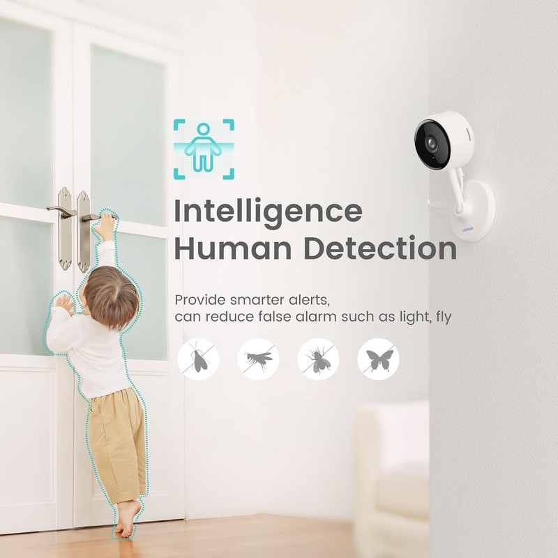 Litokam Indoor Cameras for Home Security with Night Vision, Pet Camera with gallery