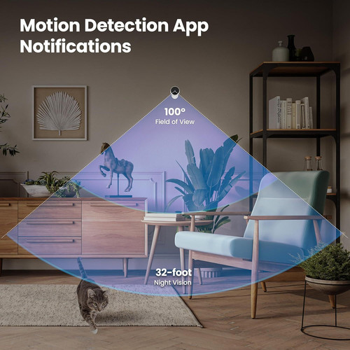 Feit Electric Indoor Security Camera with Motion 1 1 Count (Pack of 1), White gallery