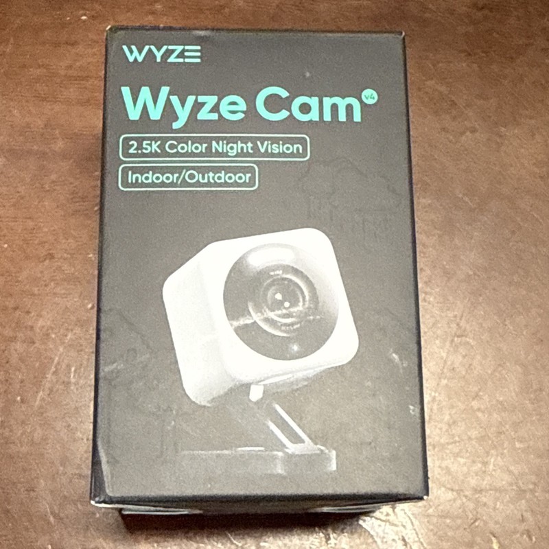 WYZE Cam v4 2.5K HD WiFi Smart Home Security Camera Model WYZEC4 New Open Box