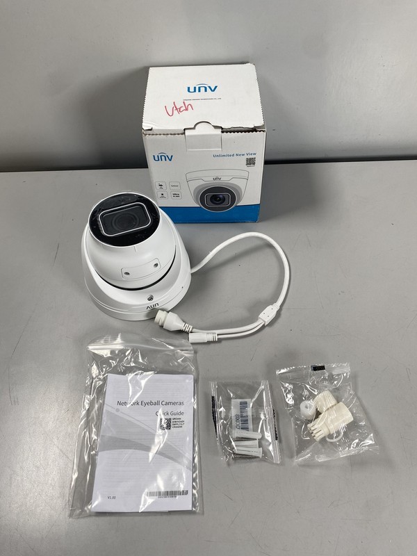 Uniview Tech IPC3634SB-ADZK-I0 4MP Outdoor Network Turret Security Camera White
