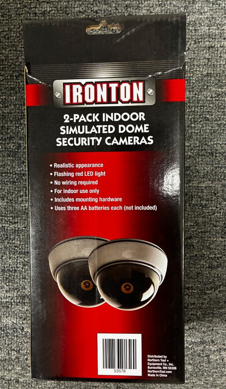 Indoor Simulated Dome Security Cameras - 2 pack gallery