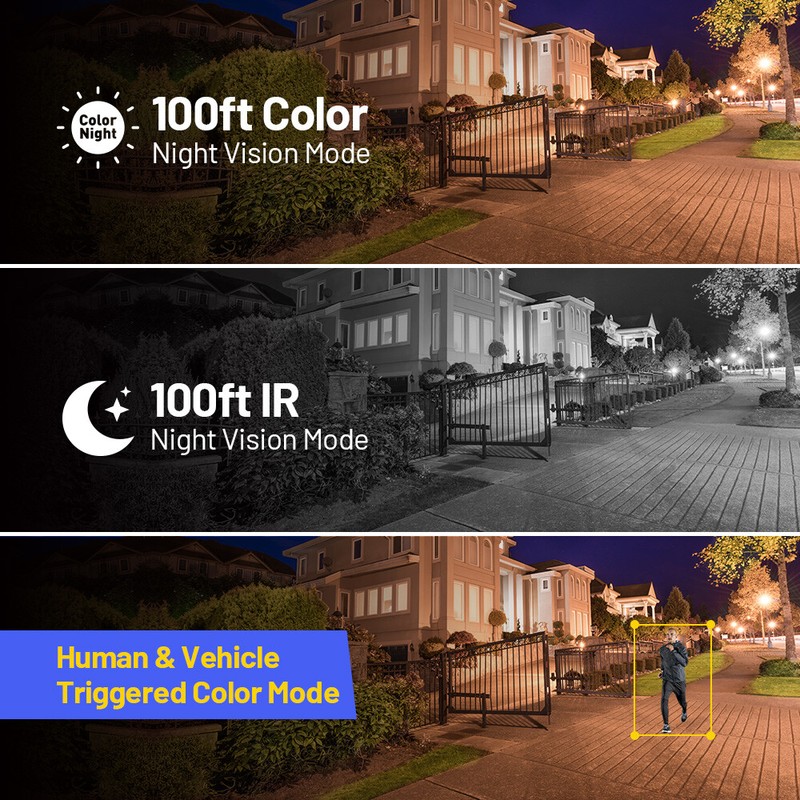 ANNKE 12MP Audio PoE Security IP Camera Human Detection Color Night Vision IP67 gallery