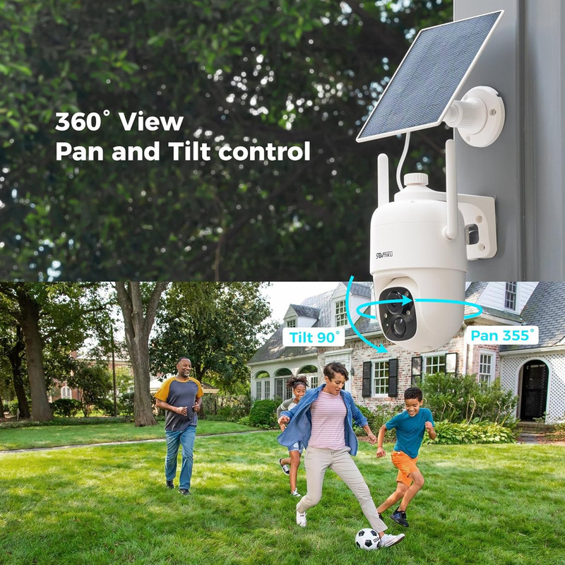 Video Doorbell 2CQ1 AI 2K Solar Security Camera Wireless Outdoor, Battery Powere gallery