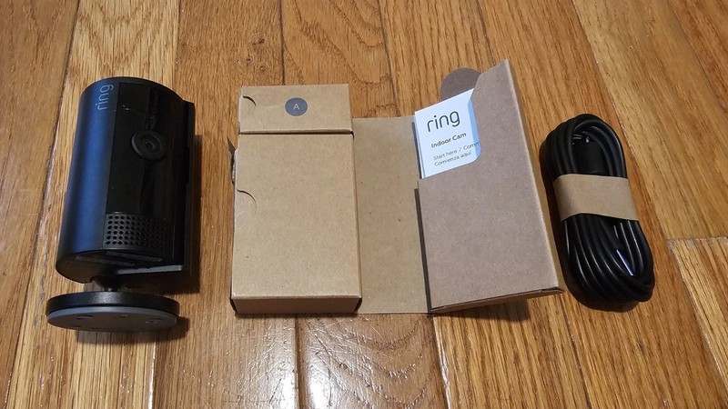 Ring Indoor Cam 2nd Generation 1080p Wi-Fi Black + 1st Gen 10ft Power Adapter gallery