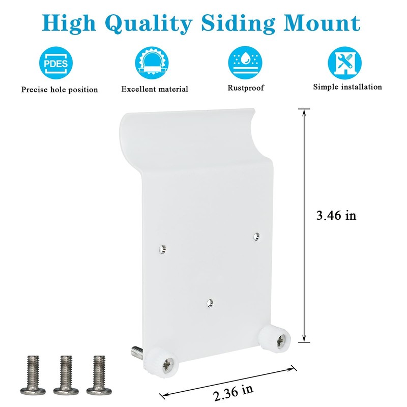 Vinyl Siding Mount Compatible with Eufy SoloCam S340/E30/E42 and Eufy 4G LTE ... gallery