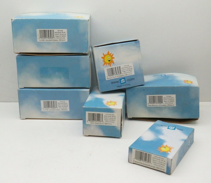 Lot of X10 Camera System Parts (3x) XX16A-C + CR12A-C TM751-C ZB11A-C VR36A-C