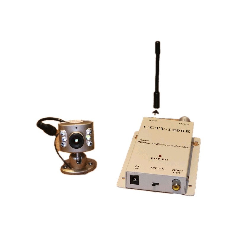 CCTV-1200E Wireless Video Receiver Surveillance Color Mini Camera SX-308AS CCTV