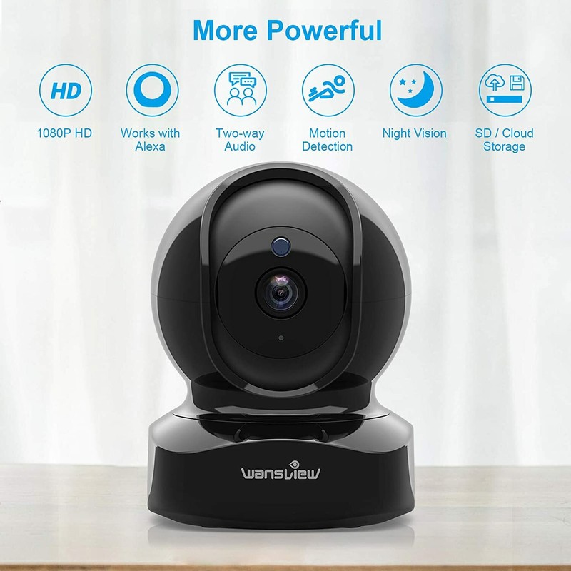 Wireless Security Camera, IP Cam 1080P HD WiFi Home Indoor Cam Night Vision DVR gallery