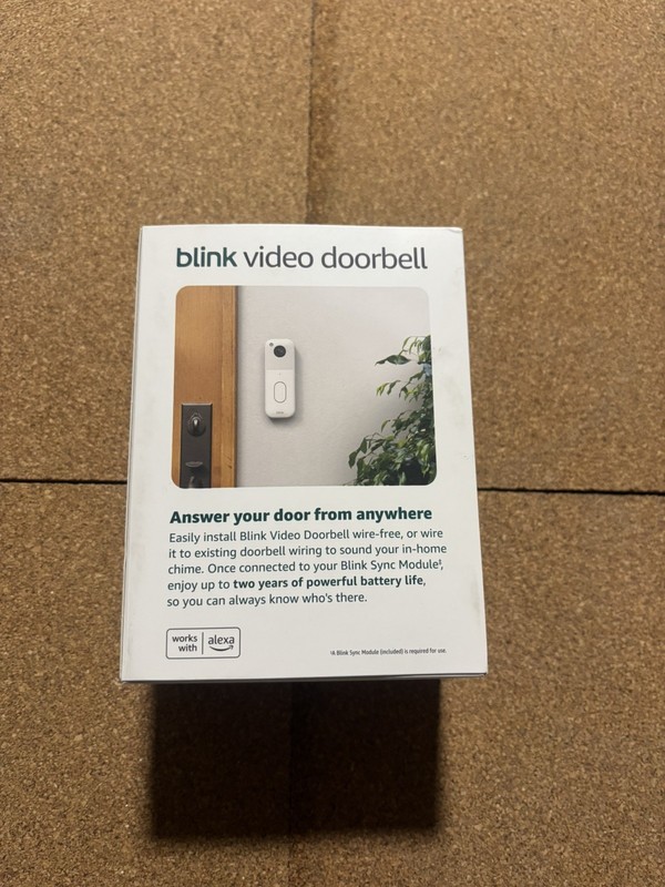 NEW & SEALED Blink Video Doorbell HD View, White - Ring Doorbell Alternative gallery