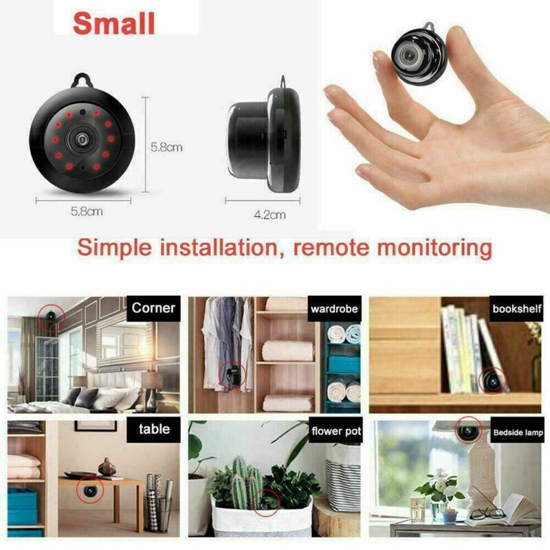 360° Wireless Security Camera WiFi IP CCTV Night Vision Home Indoor Outdoor gallery