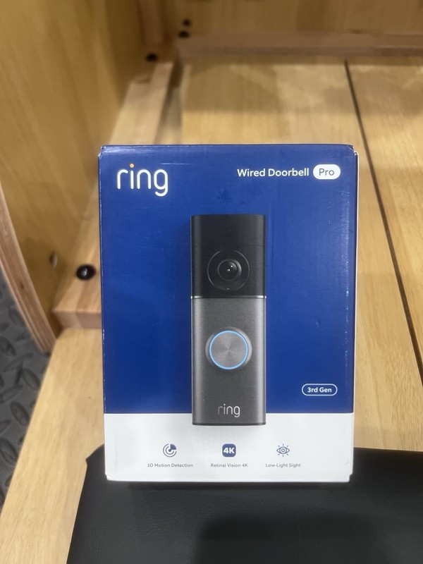 Ring Wired Doorbell Pro 4K (Newest Model) | 3rd Gen | Sealed