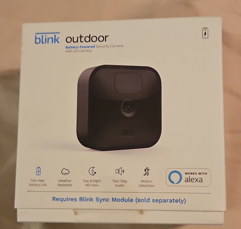 Blink Outdoor Add-On Wireless Wi-Fi 1080p Camera Motion 2-Way Audio Black