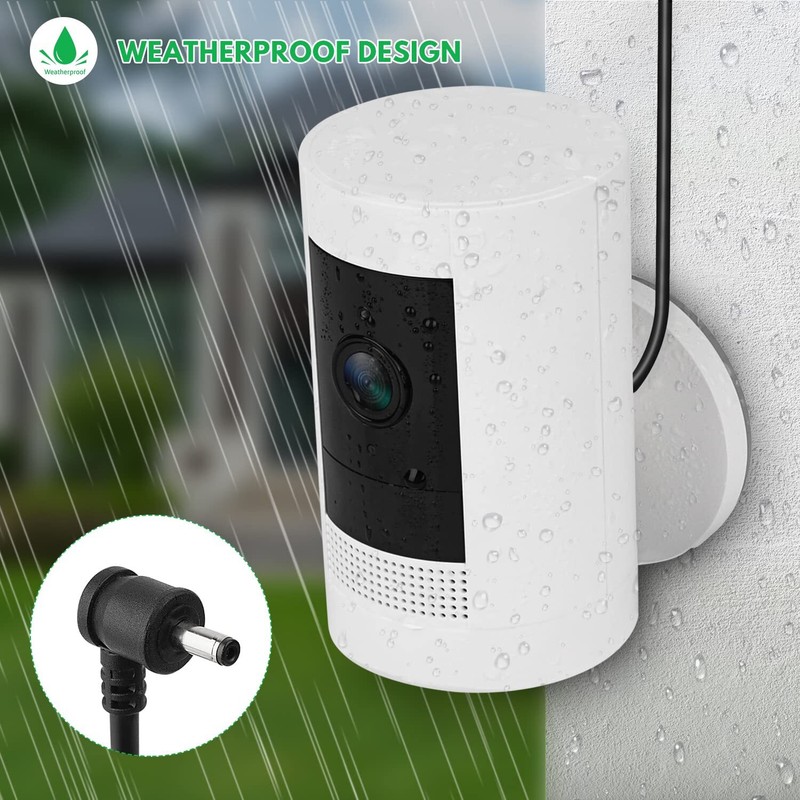 Power Adapter for Ring Stick Up Cam Battery(3rd Gen), with 30ft/9m Weatherproof gallery
